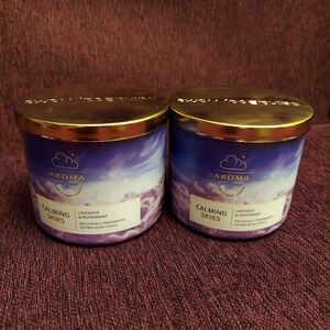 Calming skies candles by bath and body works